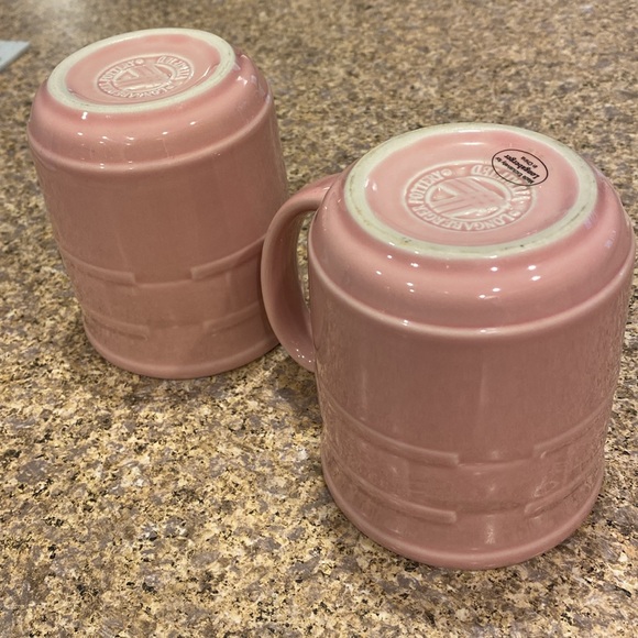 2 Longaberger Pink Mugs Woven Traditions Vitrified Pottery  (Mugs Only) - Picture 16 of 17